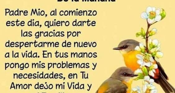 Oración de la mañana de hoy