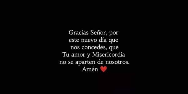 oracion para dar gracias por un nuevo dia