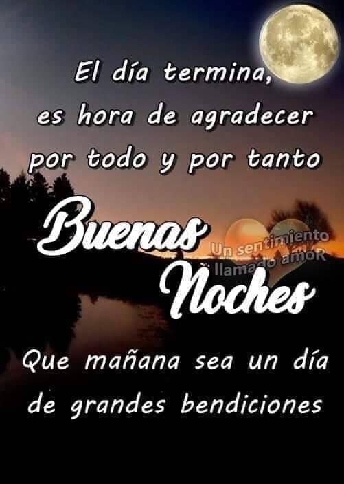 oraciones de la noche cortas