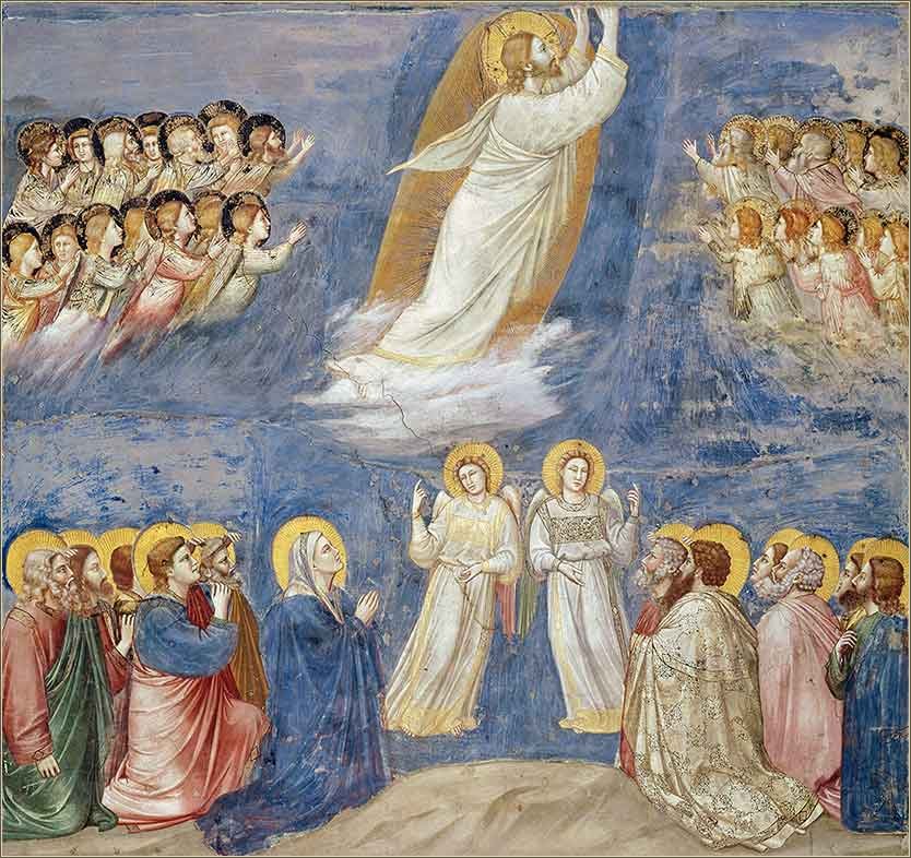 cuadro religiosos la ascension de giotto