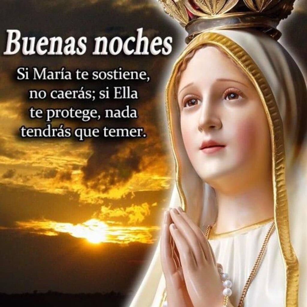 oraciones cortas de la noche a Maria