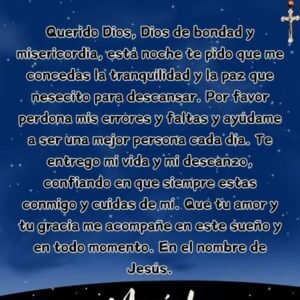 oracion de la noche