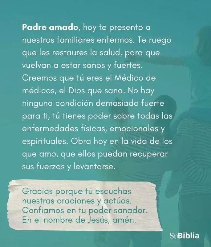 Oración por la salud de la familia