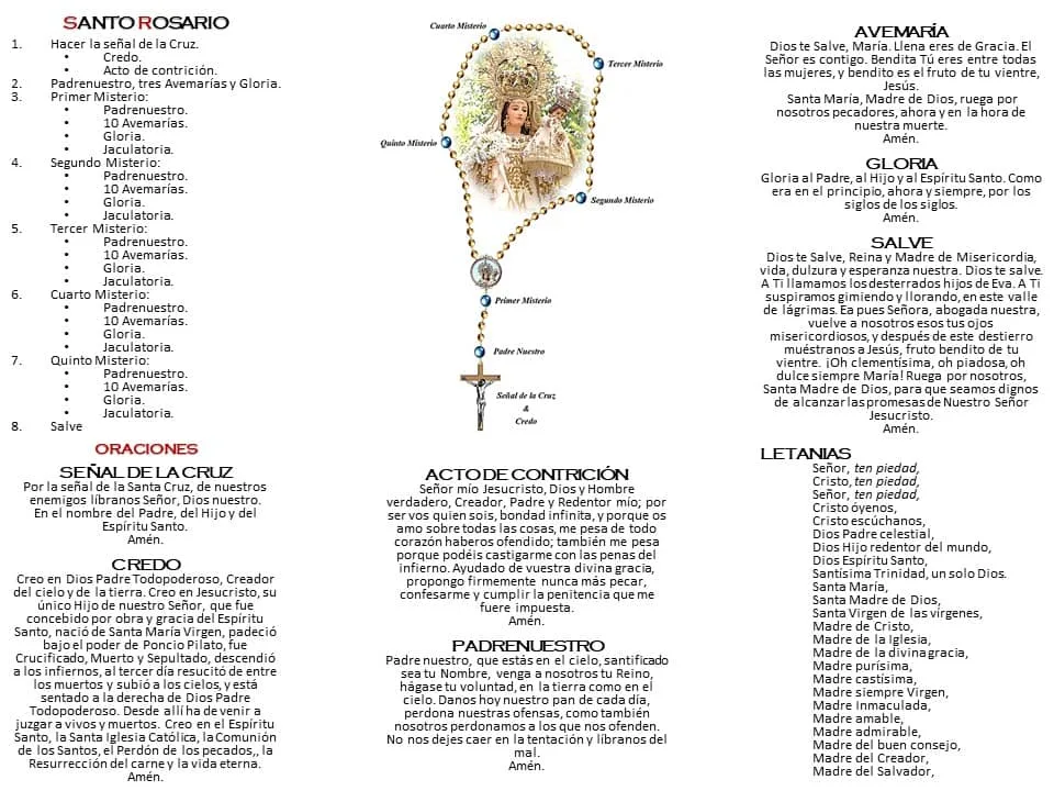 cómo rezar el santo rosario completo paso a paso