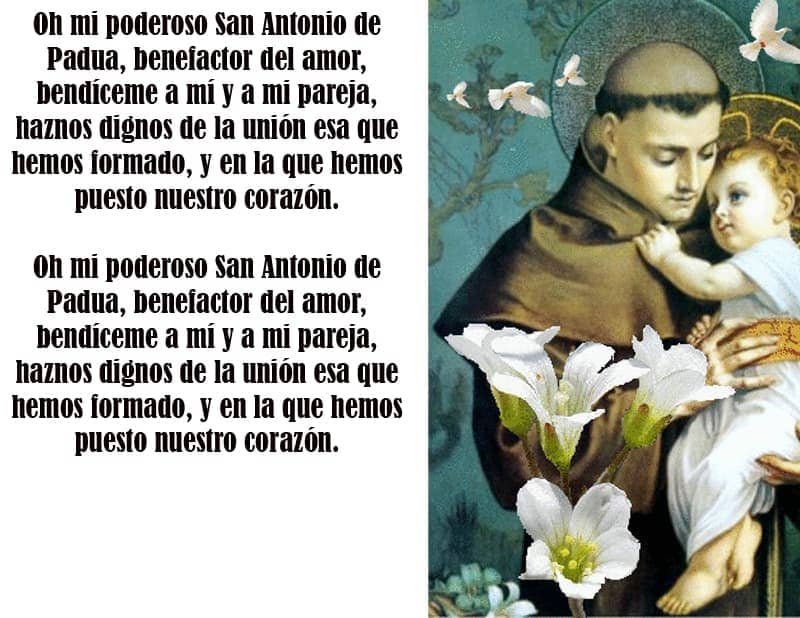 oracion a san antonio para reconciliacion de pareja
