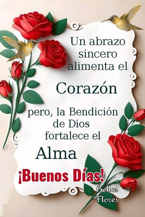 bendiciones con rosas rojas