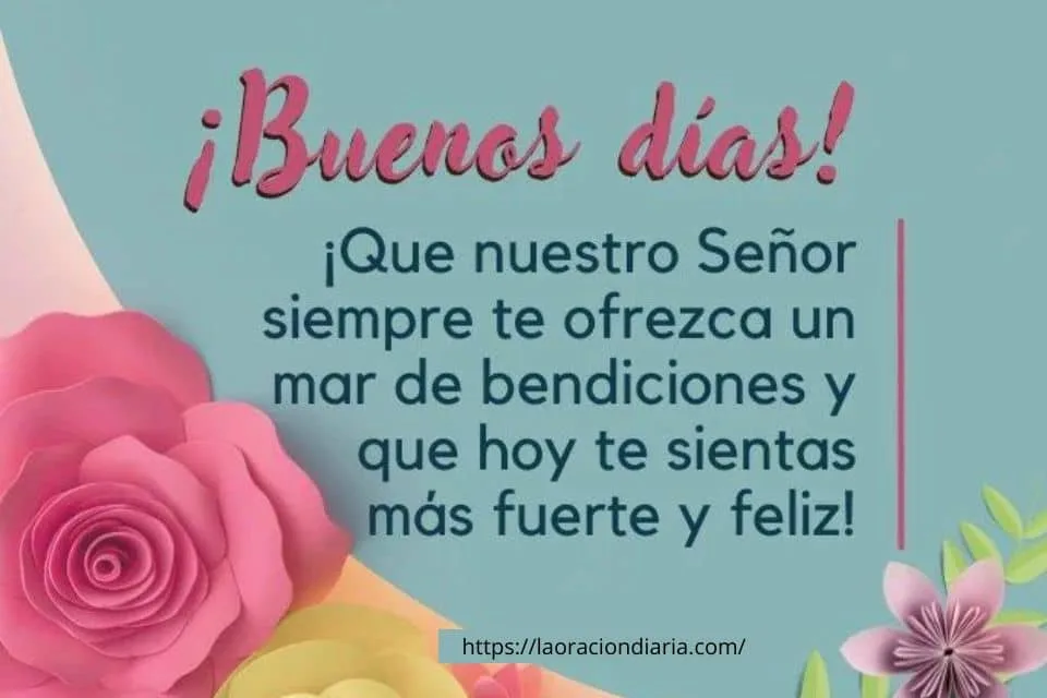 frase de buenos días un mar de bendiciones