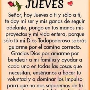 oracion del dia jueves