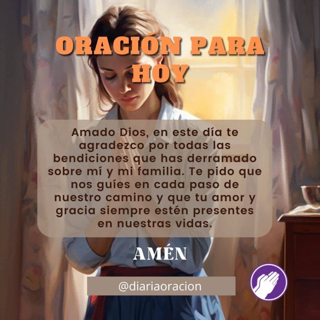 Oración de la Noche hoy para Agradecer a Dios antes de Dormir
