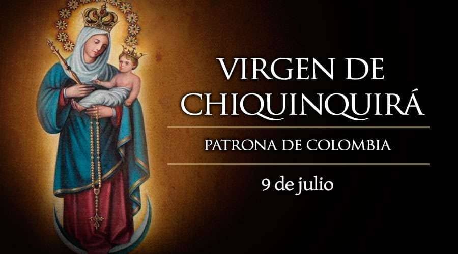 virgen de chiquinquirá patrona de colombia 9 de julio