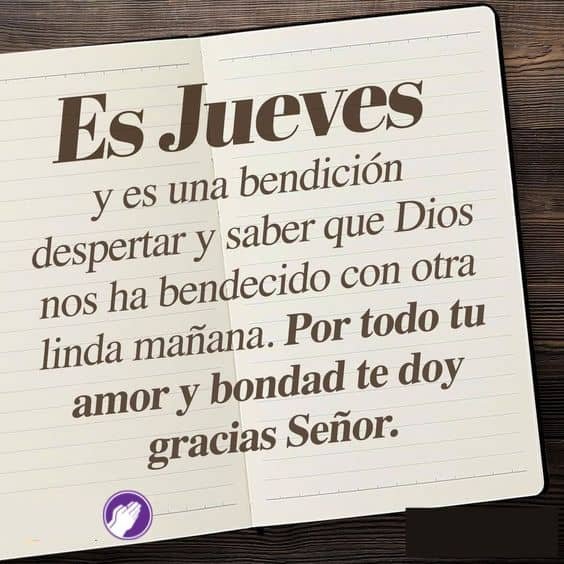 frases bendecido jueves