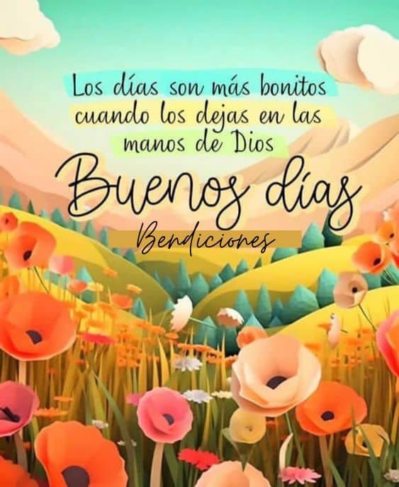 frases de buenos dias bendiciones con dios