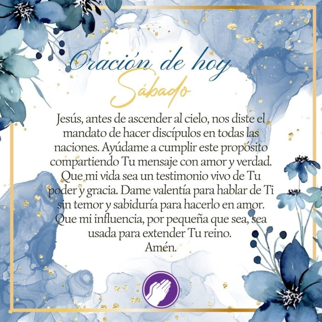 oracion de hoy sabado