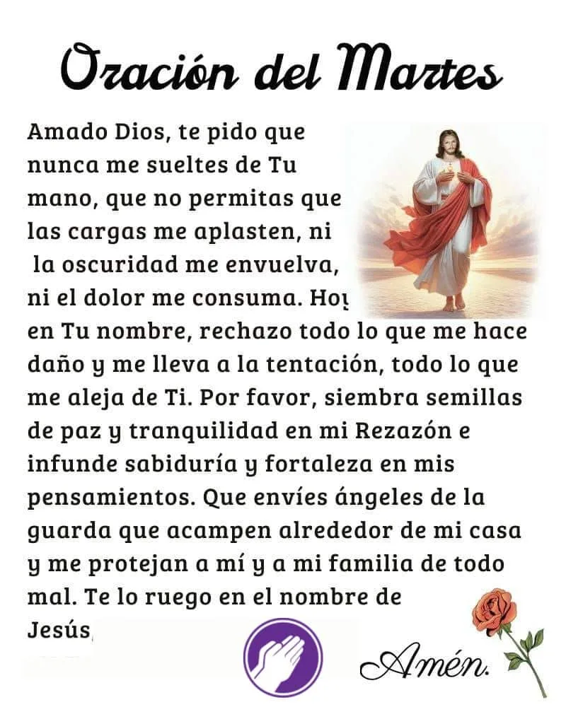 oracion para hoy martes