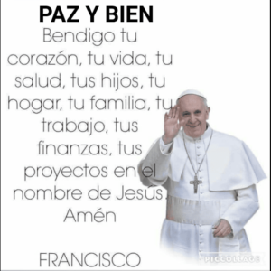 Mensaje y Bendición 25 de Octubre 2024 Papa Francisco