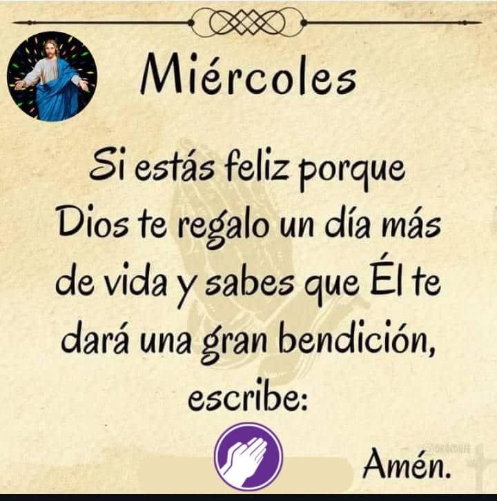 Oracion del Miercoles para un Día Lleno de Bendiciones ⋆ La Oración Diaria