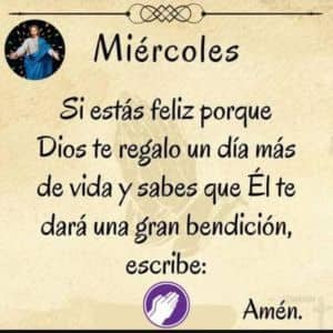 miercoles oracion diaria