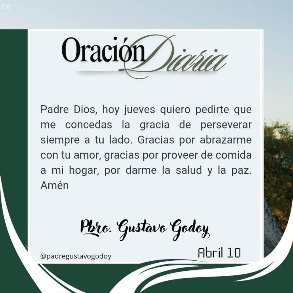 plegaria diaria padre gustavo godoy