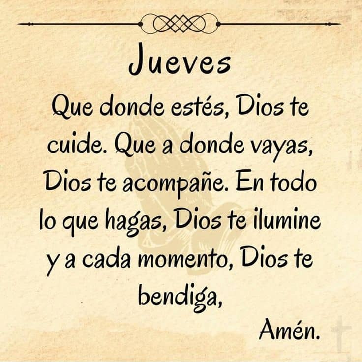 oracion del jueves