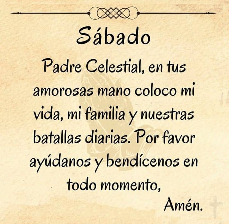 oracion del sabado