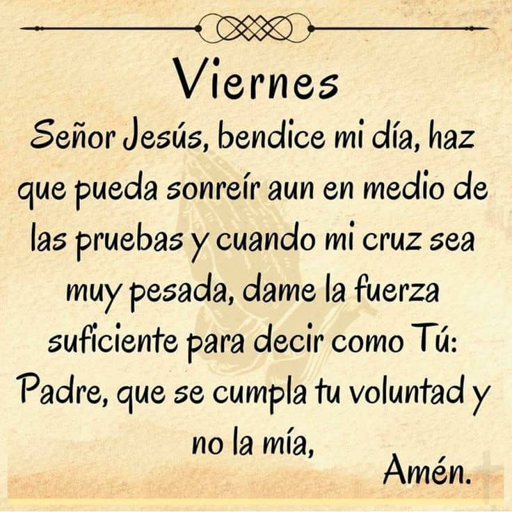 oracion del viernes