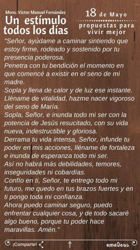 oracion diaria de mayo mons. victor manuel fernandez