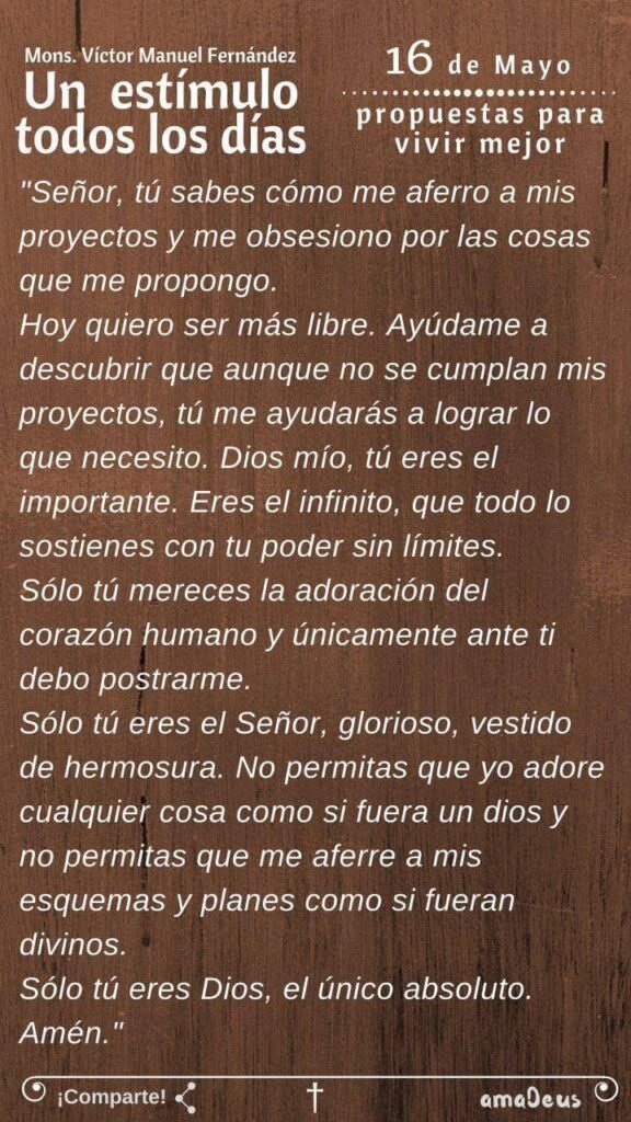 oracion para hoy mons.victor fernandez