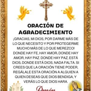 agradecimiento a dios