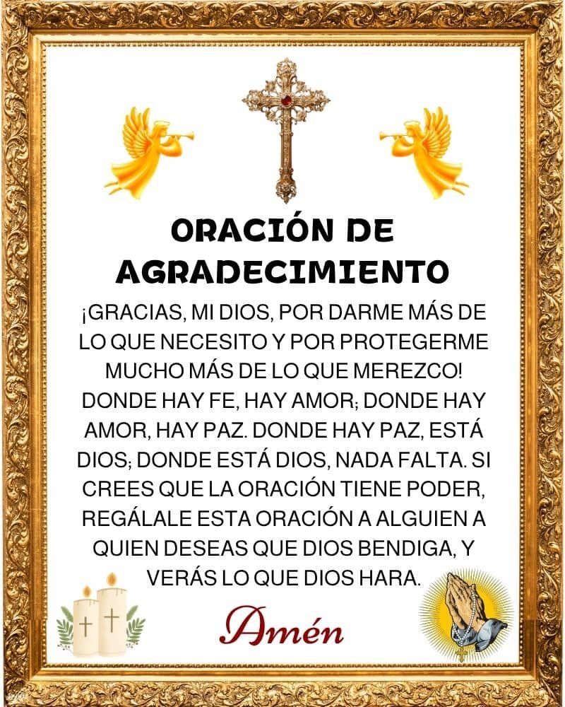 agradecimiento a dios