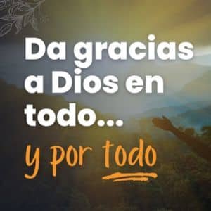 Oración de agradecimiento a Dios