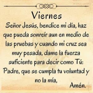 oracion poderosa para el viernes